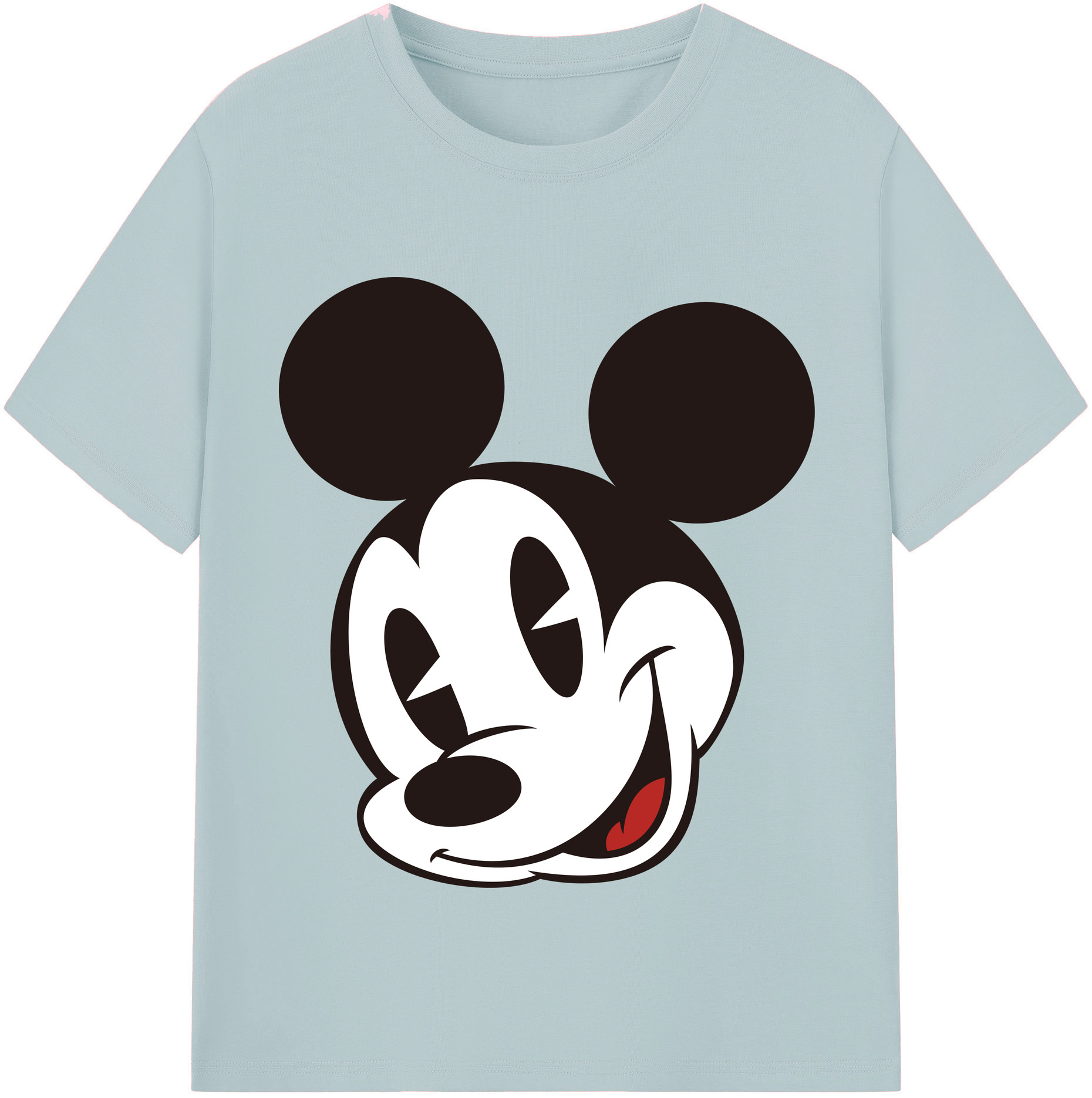 （画像用） ミッキーマウス Mickey Mouse 綿100％半袖Tシャツ（フロントプリント）